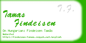 tamas findeisen business card